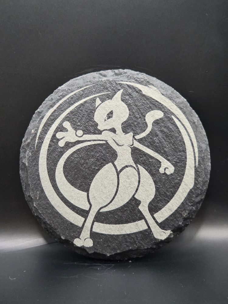 Video Game Coasters | Pokemon Coasters | Black Coasters | Laser Engraved Coasters